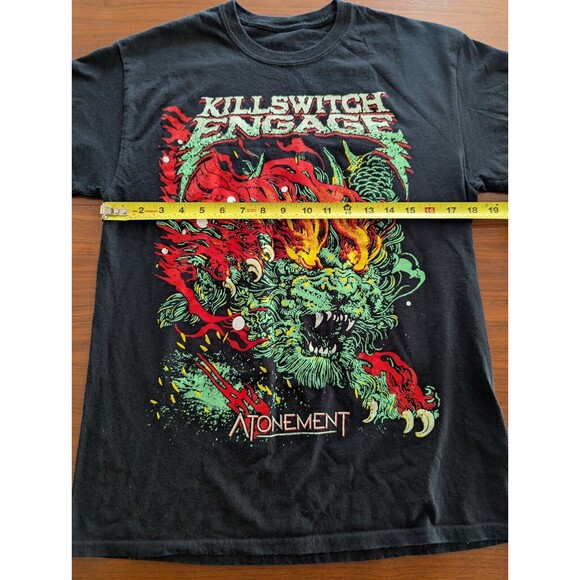 Killswitch Engage Atonement North America Tour 2020 Black T Shirt No Size Tag - Picture 4 of 5